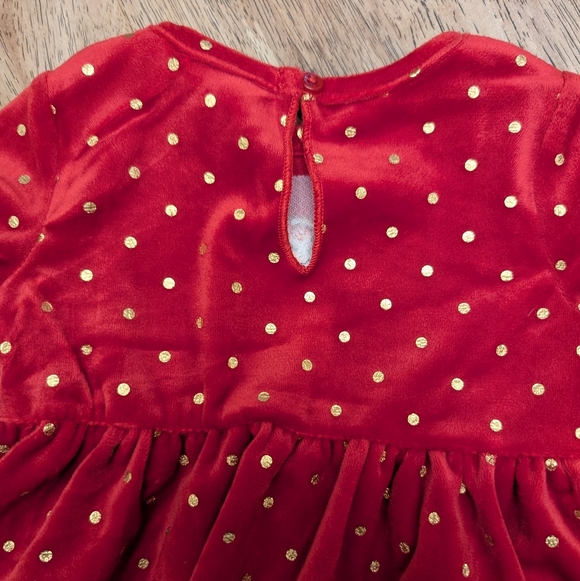 NWT! Baby Girl's Rudolph The Red Nosed Reindeer Soft Velour Christmas Dress - Picture 7 of 11